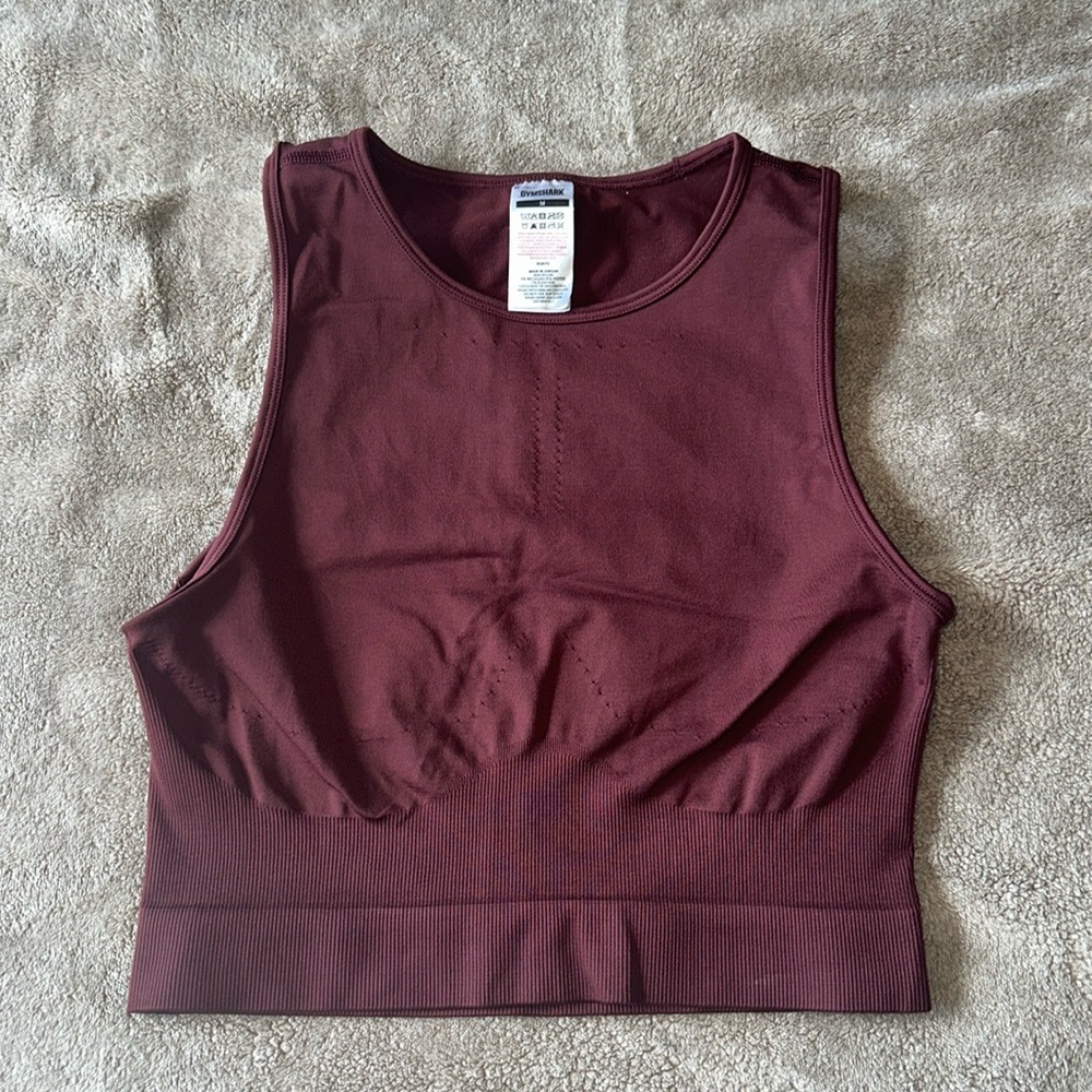 COPY - Gumshsrk women’s maroon crop top - size M
